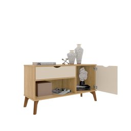 Rack Aparador com Porta e Gaveta Premium London Cinamomo - 5