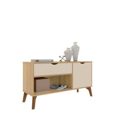 Rack Aparador com Porta e Gaveta Premium London Cinamomo - 4