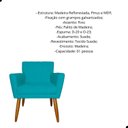 Ver imagem 2 de Poltrona Elegante Cecília em Suede Recepção Escritório