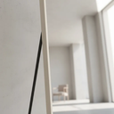 Ver imagem 7 de Espelho Grande Retangular com Moldura em Alumínio Off White Corpo Inteiro 170x70 C/suporte de Chão