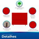 Ver imagem 3 de Cabeceira Estofada para Cama de Casal 140 Athena Suede