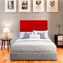 Ver imagem 2 de Cabeceira Estofada para Cama de Casal 140 Athena Suede