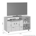 Ver imagem 3 de Rack para Tv até 49'' Polegadas Seleto Jcm Móveis Cinamomo/off White