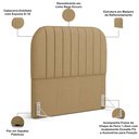 Ver imagem 3 de Cabeceira Cama Box Casal Estofada Orgânica 140cm Alice W01 Linho Bege Escuro - Lyam Decor