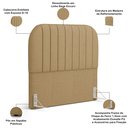 Ver imagem 4 de Cabeceira Cama Box Casal Estofada Orgânica 140cm Alice W01 Linho Bege Escuro - Lyam Decor