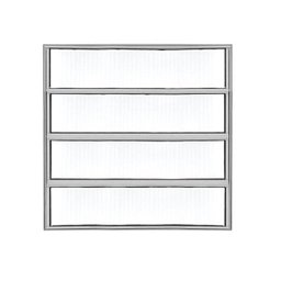 Basculante 1 Seção - Alumínio Brilhante 0,60 x 0,40M - 2 Basculante 1 Seção - Alumínio Brilhante 0,60 x 0,40M - 2