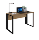 Ver imagem 5 de Mesa Reta Savoia 30mm 120x60cm Pé Aço Escritório Macadamia/preto