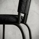 Ver imagem 4 de Kit 6 Cadeiras Paris Corino Preto Lirio Tubo Preto Fosco