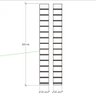 Kit 2 Painel canaletado branco 2 un 20x180 painel mdf loja painel expositor painel canaleta painel - 2
