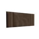 Ver imagem 1 de Painel Cabeceira Itália Box King 1,95cm - Suede Marrom