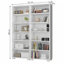 Ver imagem 3 de Kit 2 Estantes para Livros 5 Prateleiras 188CMX121CM