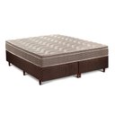 Ver imagem 1 de Cama Box King: Colchão Espuma D33 Paropas / Anatômico Confort Ultra Firme + Base Crc Fantasy Brown