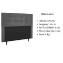 Ver imagem 6 de Cabeceira Estofada Cama King 195 Cm Helena Suede Cinza
