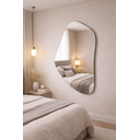 Ver imagem 2 de Espelho Decorativo Orgânico Lapidado 95x62 Grande Moderno - com Suporte para Fixação Pinterest