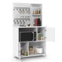 Ver imagem 3 de Cantinho do Café Aconchego 2 Portas 4 Prateleiras Madeira 90cm Branco