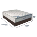 Ver imagem 3 de Cama Box e Colchão Freedom Molas Ensacadas Casal Ortobom: Marrom