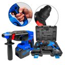 Ver imagem 1 de Martelete Rompedor Brushless 2.8 Joules Impacto Recarregável 2 Baterias Maleta e Acessórios