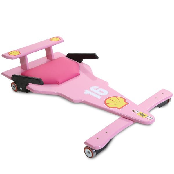 Carrinho de Rolimã F1 Rosa