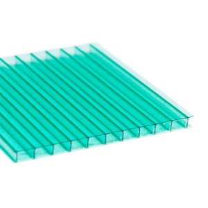 Chapa de Policarbonato Alveolar Verde 2,10x6,00 4 Milímetros