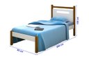 Ver imagem 4 de Cama Solteiro Eloá Brc/mel Pés em Madeira