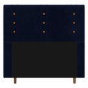 Ver imagem 1 de Cabeceira Cama Box Casal Queen Size Roma 160cm Veludo Azul Marinho - Desk Design