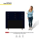 Ver imagem 4 de Cabeceira Cama Box Casal Queen Size Roma 160cm Veludo Azul Marinho - Desk Design