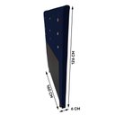 Ver imagem 3 de Cabeceira Cama Box Casal Queen Size Roma 160cm Veludo Azul Marinho - Desk Design
