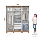 Ver mais imagens de Guarda-roupa Cover 06 Pts. Off White/nature - Henn