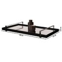 Ver imagem 3 de Bandeja Decorativa Espelhada Alça Cromada Larflex:Laca Preto