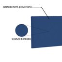 Ver imagem 3 de Cabeceira Painel Dubai Para Cama Box Solteiro 90 cm Suede - D’Rossi - Azul Marinho