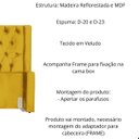 Ver imagem 3 de Kit Cabeceira e Calçadeira Baú Emma Veludo Solteiro 90 Cm