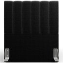 Ver imagem 5 de Cabeceira Cama Box Solteiro 100 cm Dália W01 Bouclê Preto - Lyam Decor