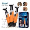 Barbeador Elétrico Recarregável Kemei KM-1910 - Laranja - 1