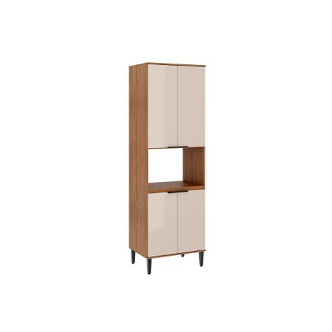 Paneleiro de Cozinha Alpha 2514 C/ 1 Forno e 4 Portas 70cm Freijo - Carraro