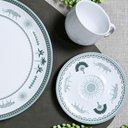 Ver imagem 3 de Jogo 6 Xícaras Cerâmica de Chá com Pires 220ml Branca Exótica Porto Brasil Stoneware Artesanal
