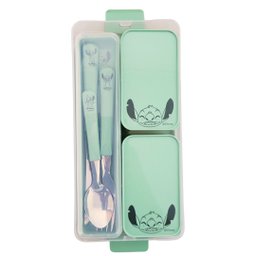 Kit Marmita para Refeição Stitch Disney 7 Peças Estojo, Potes e Talheres Inox - Simonaggio - 8