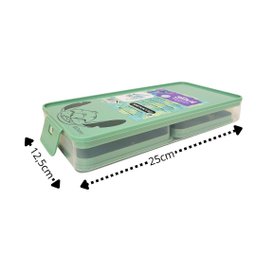 Kit Marmita para Refeição Stitch Disney 7 Peças Estojo, Potes e Talheres Inox - Simonaggio - 7