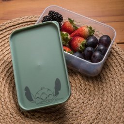 Kit Marmita para Refeição Stitch Disney 7 Peças Estojo, Potes e Talheres Inox - Simonaggio - 9
