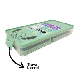 Kit Marmita para Refeição Stitch Disney 7 Peças Estojo, Potes e Talheres Inox - Simonaggio - 6