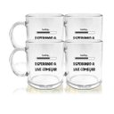 Ver imagem 2 de Kit 4 Canecas Acrílico Transparente