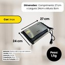 Ver imagem 3 de Sanduicheira Elétrica Grill 1000w 220v - Inox
