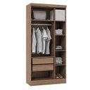 Ver imagem 2 de Guarda-Roupa Solteiro 3 Portas Nobre Fit Móveis Castro