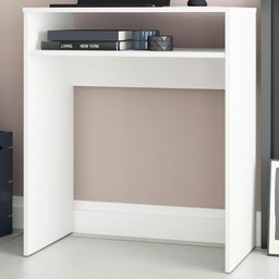 Mesa Escrivaninha 1 Prateleira Branco Bc 95 - BRV Móveis - 1