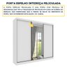 Guarda Roupa Casal 3 Portas Correr Com Espelho Central Inteiriço Peliculado e 6 Gavetas Monte Carlo  - 12