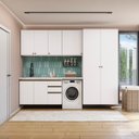Ver imagem 1 de Lavanderia Modulada Kappesberg Celeste 5 Peças Branco 280cm