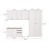 Lavanderia Modulada Kappesberg Celeste 5 Peças Branco 280cm - 4
