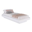 Ver imagem 3 de Cama Solteiro Suspensa Branca Mdp 92x192x25,5cm Zurique Quarto Art In Móveis