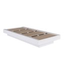 Ver imagem 1 de Cama Solteiro Suspensa Branca Mdp 92x192x25,5cm Zurique Quarto Art In Móveis