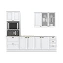 Ver imagem 6 de Cozinha Completa 4 Peças Com Aéreo 3 Portas Com Vidro Amy Casa 812