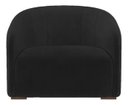 Ver imagem 2 de Kit 2 Poltronas Decorativa Julia Suede Preto - Lm Decor